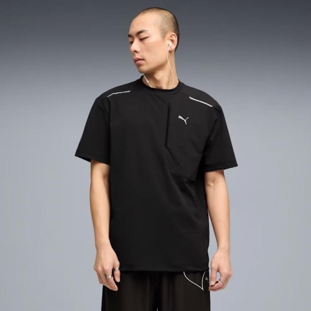 Puma Tech ShorT Sleeve T shirT PumaTech Relaxed Warp kniT pockeT Tee 01 Puma Black/XL(105)