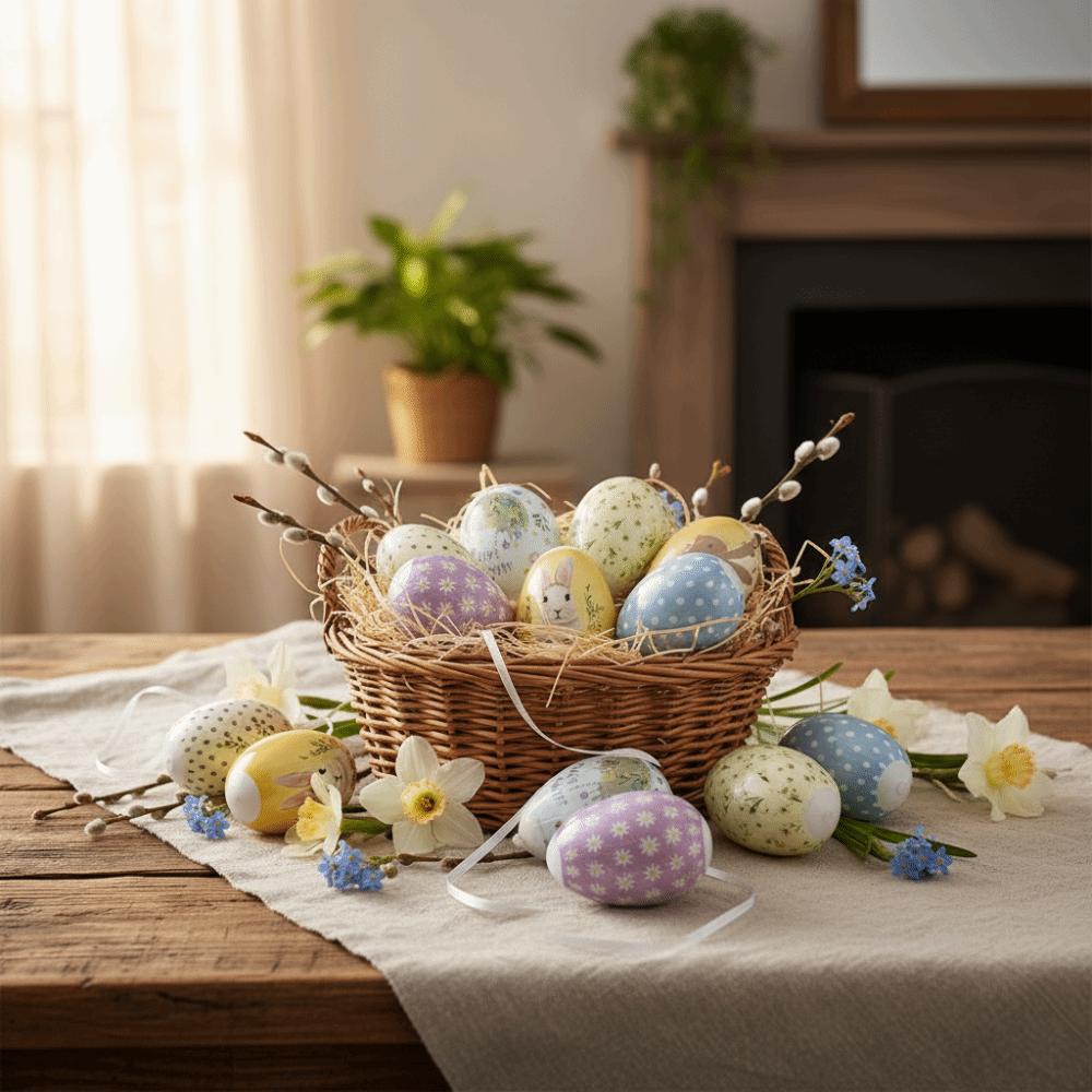 12PCS Scene Decoration Easter Party Atmosphere Easter Egg Easter Egg Props  Home Living Room