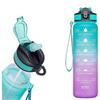 Water Bottle With Time Marker 1l Leakproof With Straw And Filter Tritan Bpa Free