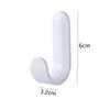 20pcs Colorful Self Adhesive Hooks, Plastic Wall Hook, Coat Rack Hook