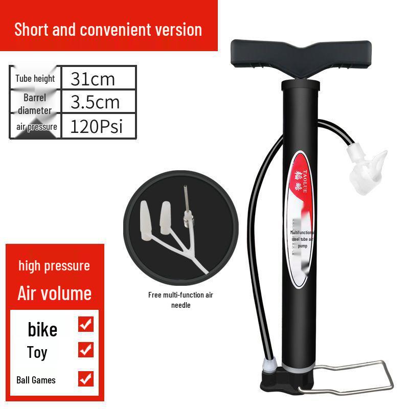 High-Pressure Portable Electric Pump for Bicycles, Cars, Motorcycles, Basketballs, Toys, and More