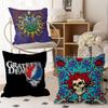 G-Grateful D-Dead Band Pillow Cushion Cover Pillowcase Living Room Sofa Home Decor Customized