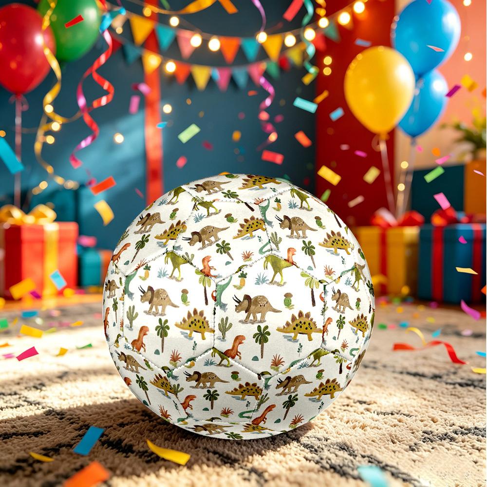1pc Dinosaur Adventure Size 5 Soccer Ball Professional Match Training Football Indoor &Outdoor Sports Ball Lightweight Durable C6578