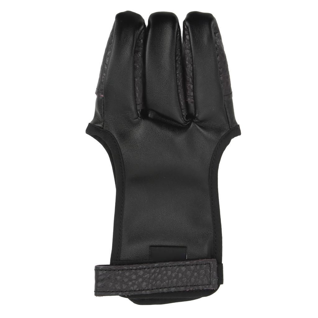 Bowstring Tabs Guard Soft Archery Fingers Protector 3 Fingers Protection Shooting Gloves for Outdoor Shooting