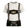 Herren Vintage Print Kurzarm T-Shirt Lockere Passform Lässiges Sommer Oberteil Neuheit Grafik T-Shirt
