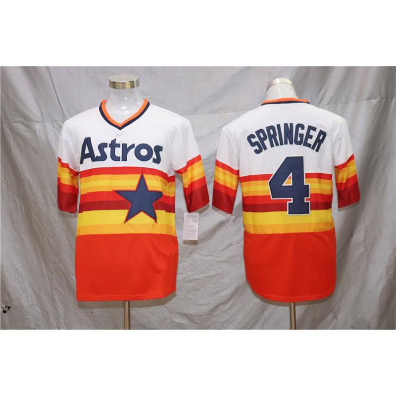 Unisex Baseball Jersey Houston Astros Fan Style Embroidered Sport Top Cotton Blend Lightweight