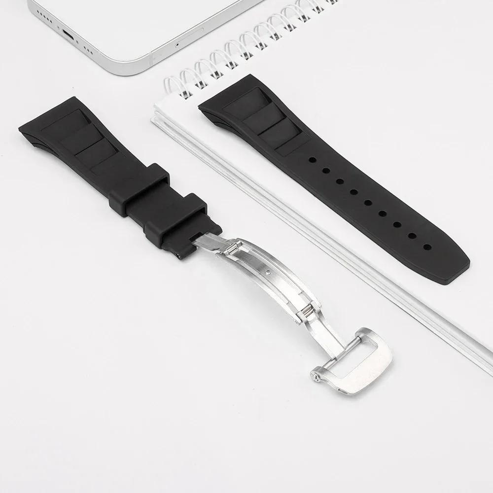 Stainless Steel Modification Kit For Apple Watch 8 Ultra 49mm 7 6 5 4 SE 44MM 45MM Case Sport ONLY Band iWatch Rubber Refit Mod