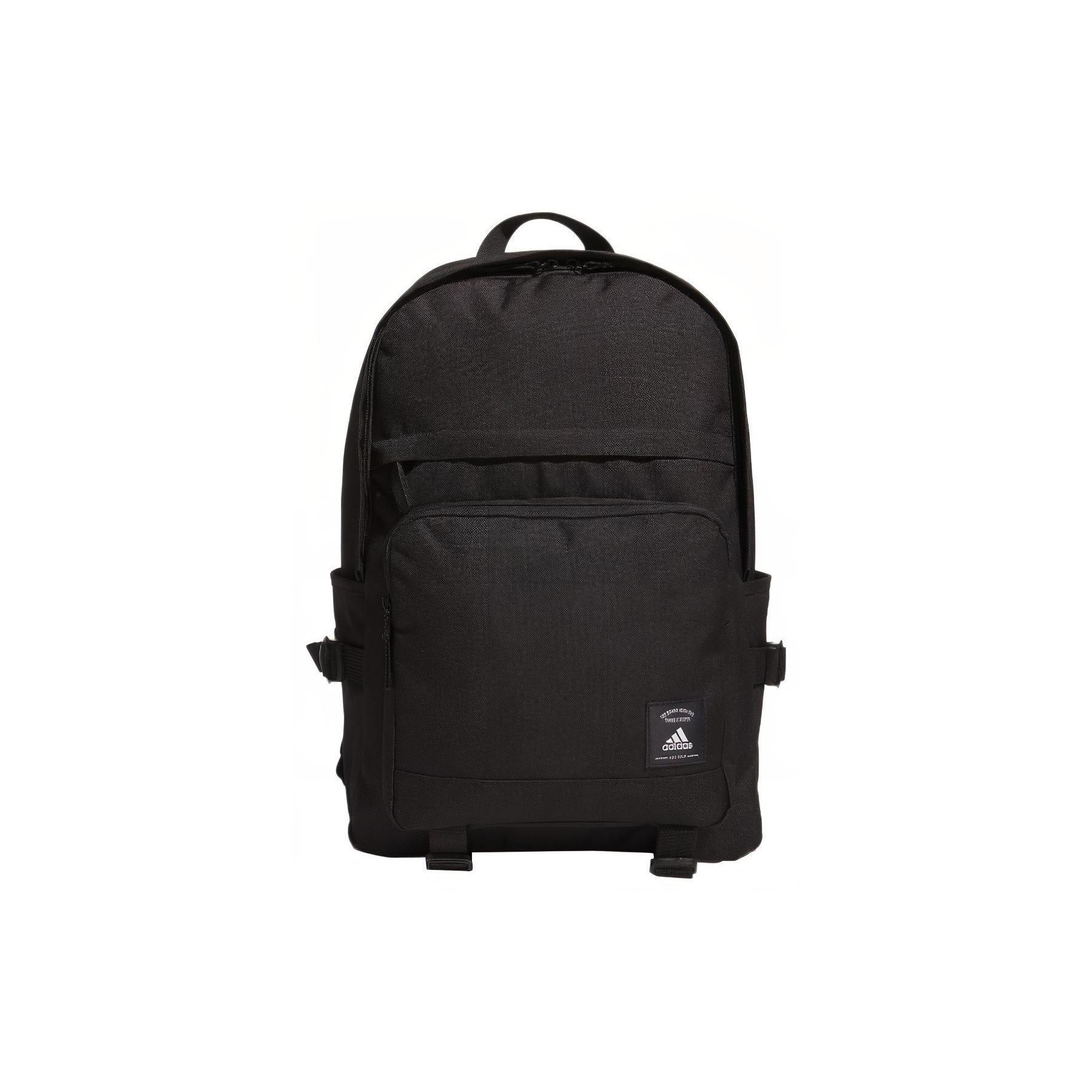 Adidas Must Haves Sports Casual Solid Color Zipper Backpack Women Backpack Black IK7316 Black