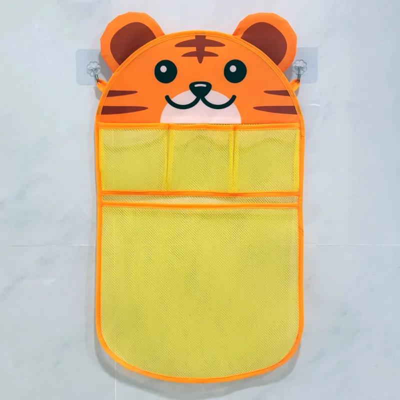 Cartoon Panda Frog Hollow Out Mesh Hanging Bag Bathroom Baby Bath Toys Supplies Durable Multifunctional Bathing Products