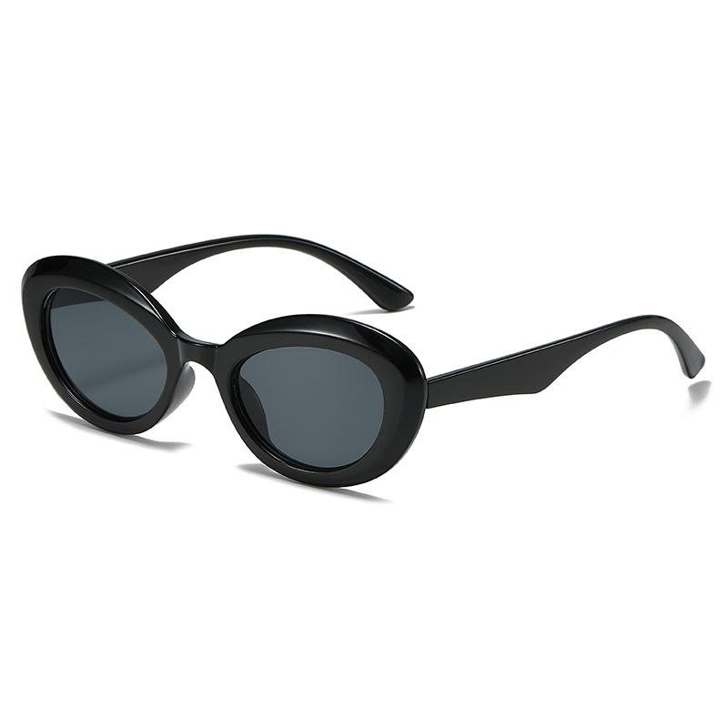 Winter Oval Sunglasses, Retro Simple Round Glasses, Personalized Versatile Y2K Sunglasses