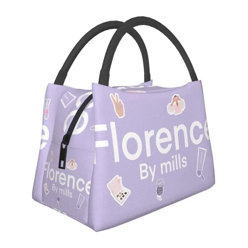 Custom Lipstick Florence By Mills Lunch Bag Women Cooler Warm Insulated Lunch Box for Picnic Camping Work Travel