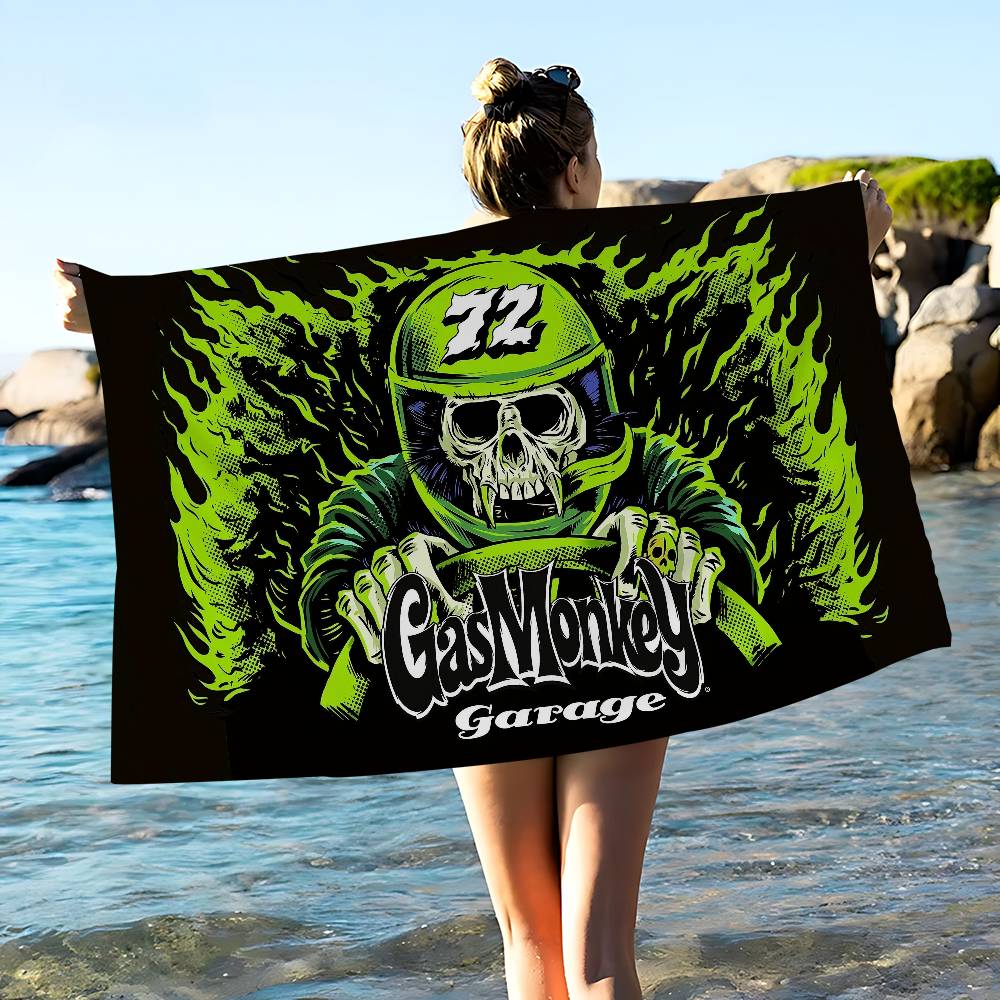 G-Gas M-Monkey Anime Beach Swimming Towel Soft Absorbent Washcloth Children's Gifts for Kids Travel Camping Gym