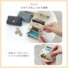 Gisele Mini Wallet, Small, Compact, Card Case, Coin Purse, Holds Bills Folding, Compact, Lightweight, for Men and Women (Shibo Ivory)
