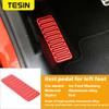 TESIN Aluminum Alloy Car Left Foot Step Pedal Foot Rest Pedal Cover Anti Slip Accessories for Ford Mustang 2015 + Car