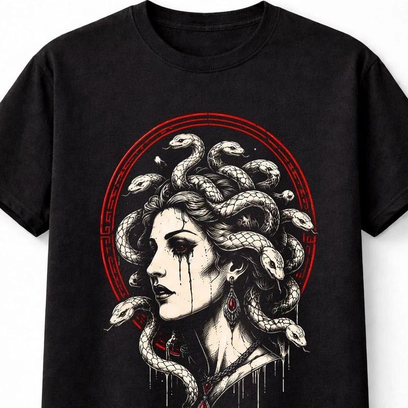 Medusa Gorgon Greek Mythology Snake Goddess Unisex TShirt S