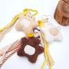 Heart Carabiner Strap Bear Doll Keychain Key Holder