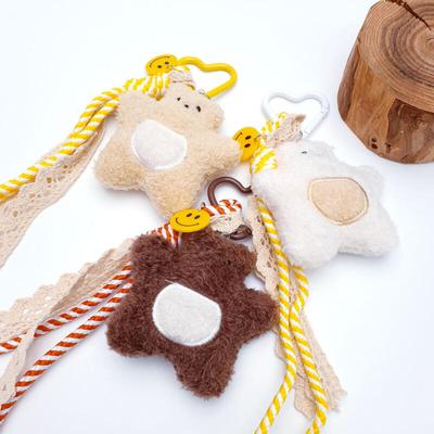 Heart Carabiner Strap Bear Doll Keychain Key Holder