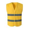 Multi-Pocket Reflective Safety Vest for Construction, Sanitation, and Traffic Workwear - Customizable.