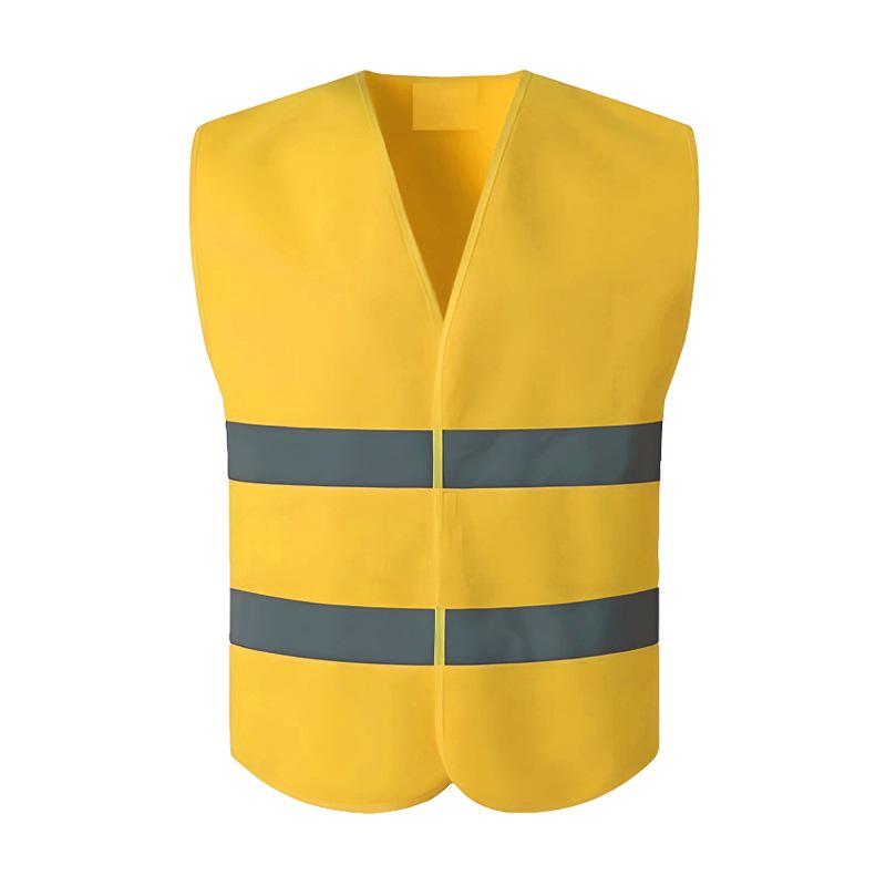Multi-Pocket Reflective Safety Vest for Construction, Sanitation, and Traffic Workwear - Customizable.