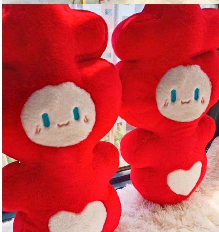 Wedding Double Happiness Plush Pillow Dolls - Pair for Newlywed Gift & Room Decoration