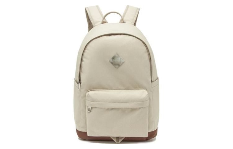 Li Ning Sports Life Collection Polyester Backpack Regular Unisex Light Milk Umber ABST115-4 300*140*435mm