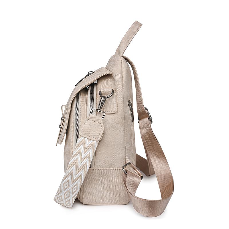 Women's Backpack Large Capacity Multi-function Shoulder Bag Soft Leather Backpack Crossbody Bag