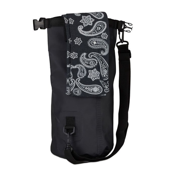 Relaxdays Sac étanche Ocean Pack 5 litres léger compact extérieur ski sport voile snowboard, noir