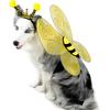 Bee Dog Headband and Wings Costume Set, Bee Wings Headband Accessories for Large Dog Halloween Christmas Birthday Festival Party Cosplay