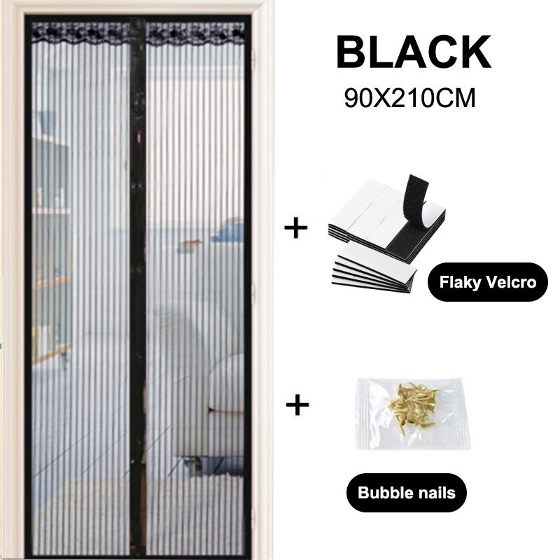 Screen Door Mesh Curtain Anti Mosquito Fly Insect Net Insect-Proof Mesh Door Curtain For Home Kitchen Windows And Doors