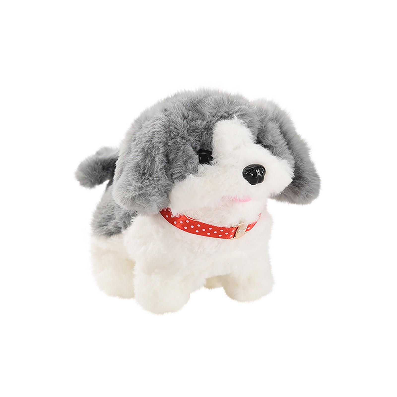 

Interactive Walking and Barking Plush Puppy Toy for Kids, Soft Stuffed Animal Dog with Sound and Movement Features
