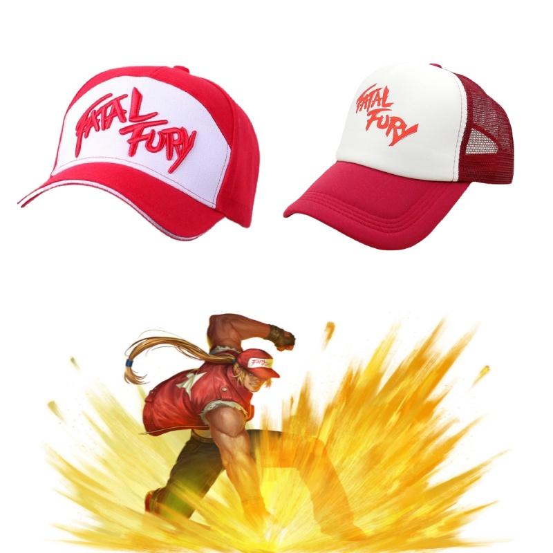 Fatal Fury Terry Bogard Bestickte Baumwoll-Baseballkappe Hip Hop Style