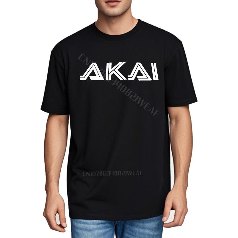 Funny Tshirt Travel Tshirt for Unisex Akai Logo On Black Shirt Graphic Comfort Tshirt Anime Casual Tee Cotton