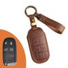 Genuine Leather Jeep Key Cover for Grand Commander & Grand Cherokee - Handmade Protective Shell with Buckle