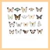 1SET/40PCS PET butterfly sticker DIY hand tent Goo card decorative material children's cartoon water cup sticker hand tent landscaping sticker