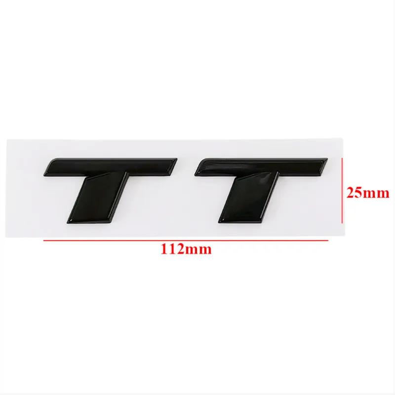 2026 3D ABS Black TFSI Logo TDI TT Car Trunk Emblem Badge For Audi A3 A4 A5 A6 A7 A8 Q2 Q3 Q5 Q7 Q8 TFSI TDI Sticker Accessories