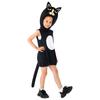 MUXIU Halloween Black Cat Kigurumi Costume for Kids, Cute Animal Costume, Fun, Pranks, Popular, One Size Fits Most, Unisex (XL)
