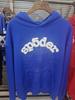 European and American Trendy Brand Sp5der Spider Web Print Hooded Sweater for Men and Women Loose Heavy Fleece Hip Hop Couple Hoodie