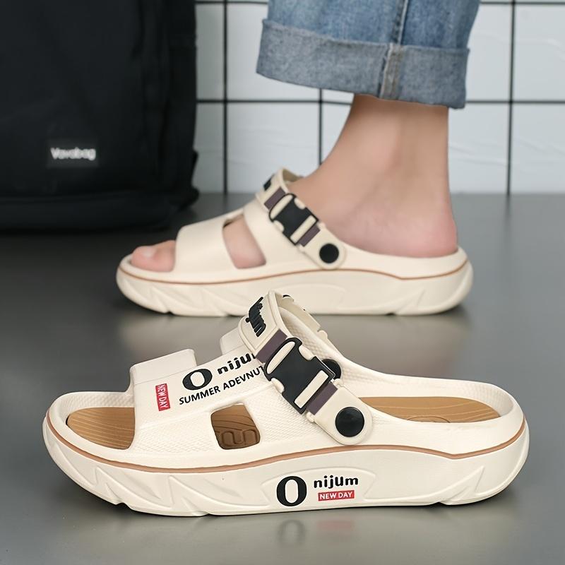 [Anti-slip Slippers] Anti-slip Men's Slippers | Deodorant Sports Casual Driving Dual-purpose Couple Sandals Fashionable Beach Flip-flops