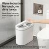 Pattumiera a Sensore Automatico da Parete per Bagno Cucina Chiusura Silenziosa Montaggio a Parete Plastica