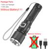 30W High-Power LED Tactical Flashlight with LCD Power Display Zoom Aluminum Alloy Rechargeable Emergency Torch Spotlight