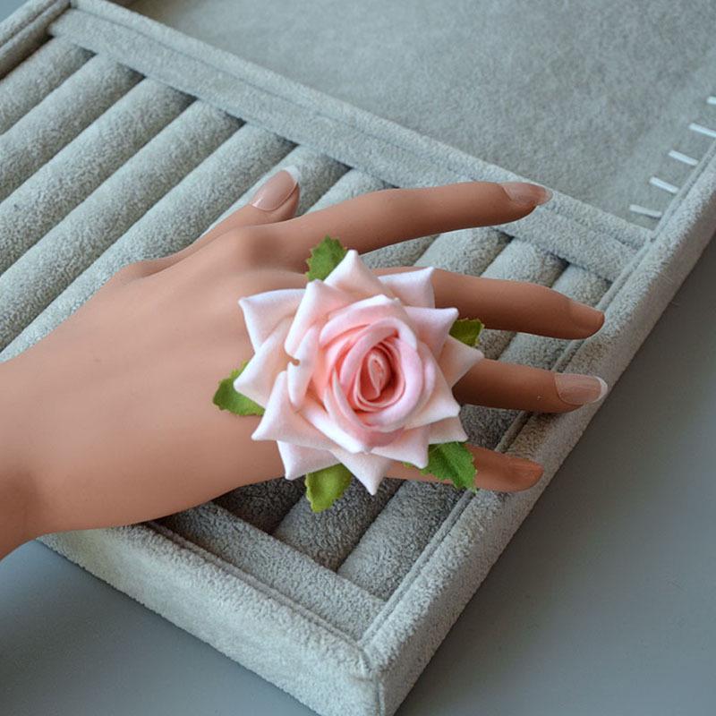 Barrette latérale rose rouge vintage pour spectacles de danse