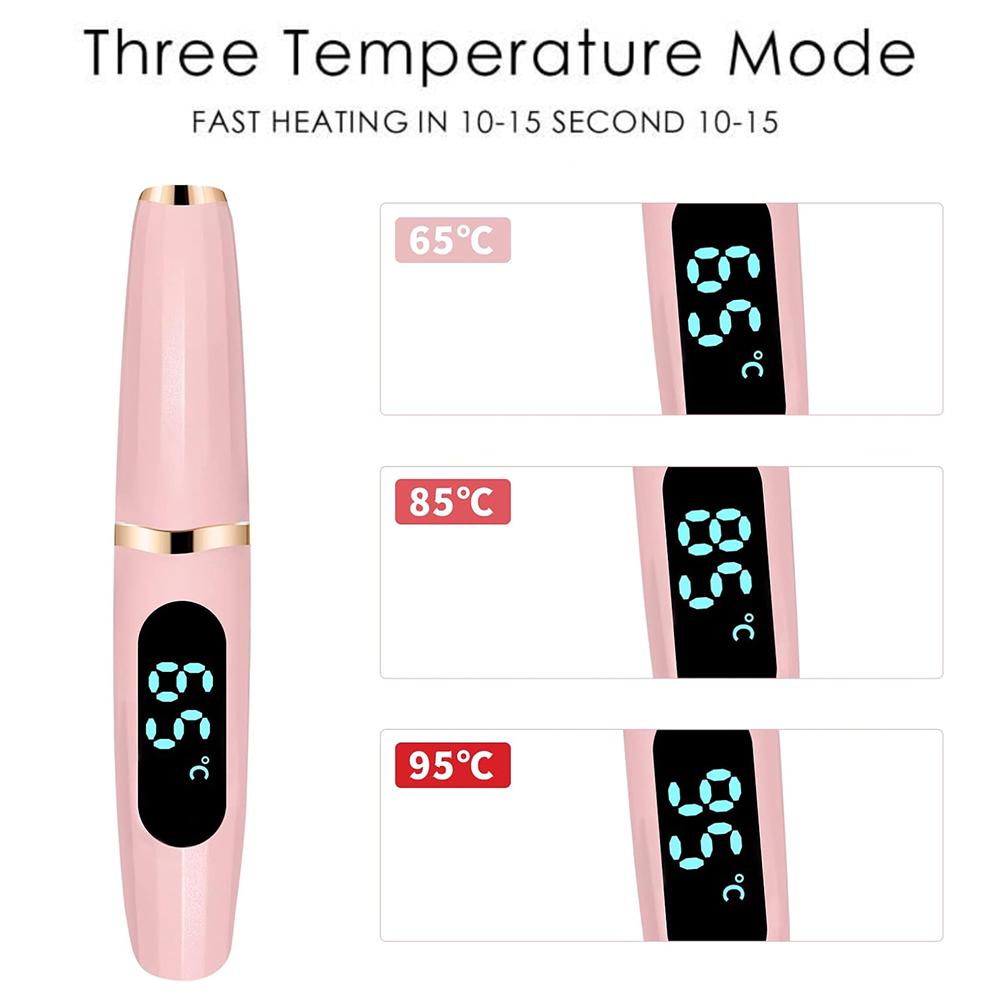 Heated Eyelash Curler Electric Heated Lash Curler 3 Temp Settings for Makeup Tools Natural Curl and Long Lasting Eyelashes