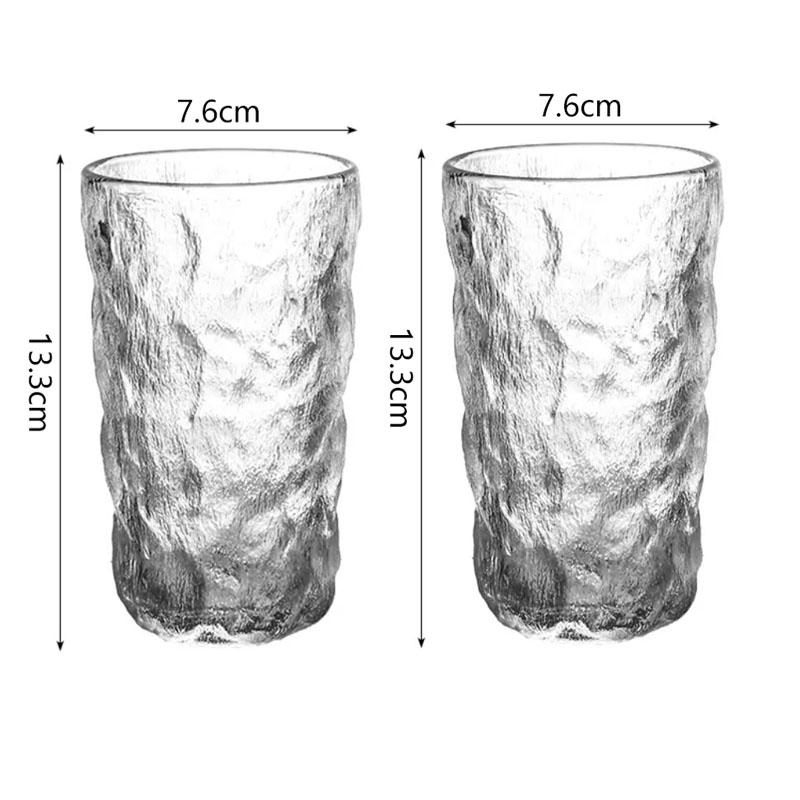 280ml/330ml Glacier Glass Cup Soda Water Mojito Cups Iced Coffee Mug Cocktail Glass High End Wine Glasses High End Beverage Mug