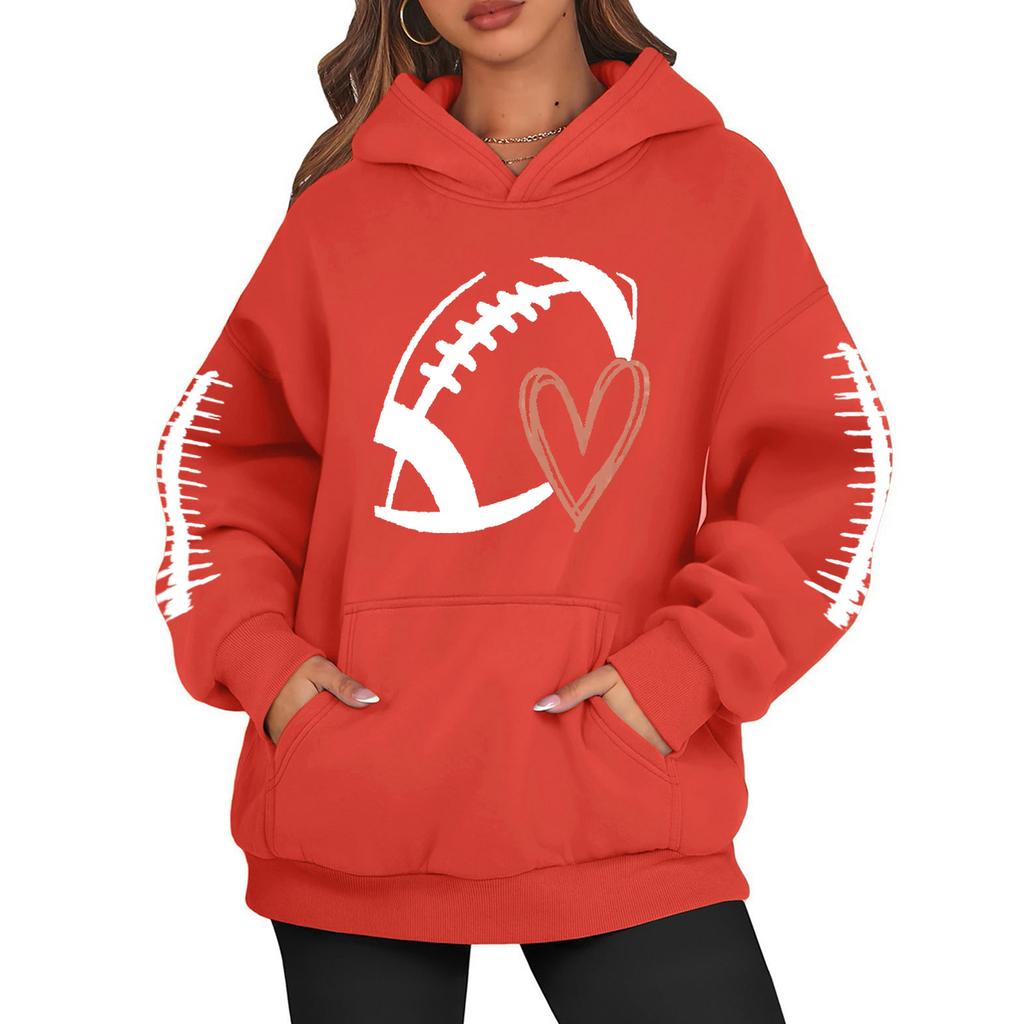 Hettegensere for kvinner Oversized gensere Langermet Uformell genser Hettegenser Topper