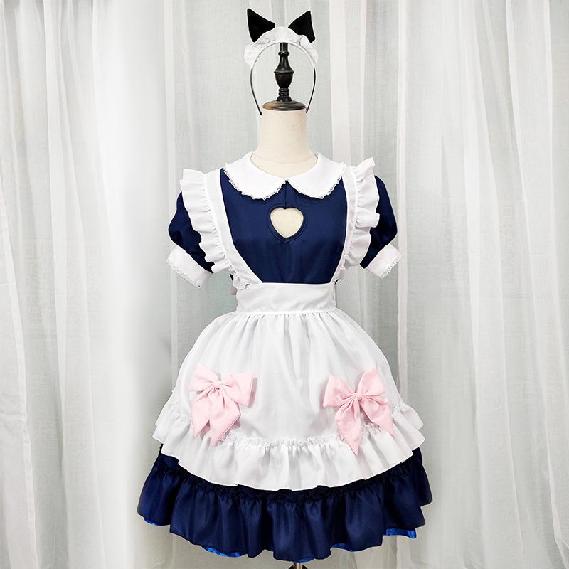 Maid, Soft Girl Love Chest Dress Cos Animation Clothing Maid Outfit