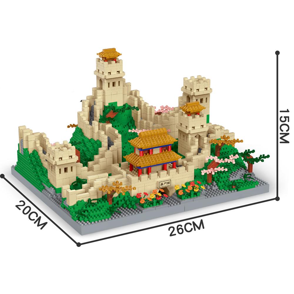 Excellent Wall Construction Blocks Designed for Adult 3D Model Playthings Home Decoration World Miracles Architecture Assembly Bricks Kits