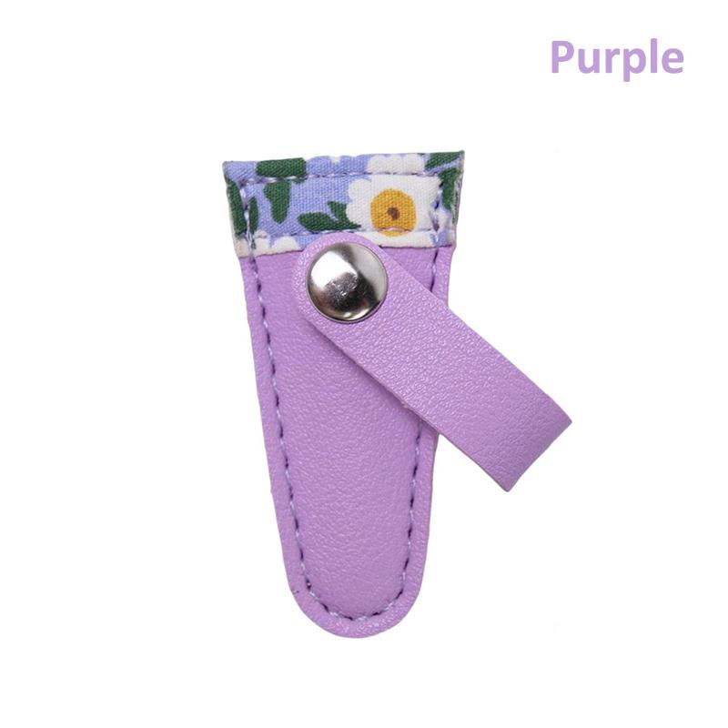 Embroidery Scissors Sheath PU Leather Scissors Protective Cases Dead Skin Tweezers Cap Scissors Cover Household Sewing Tools