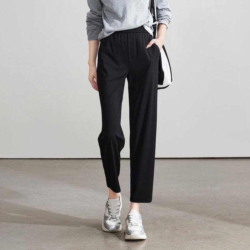 SOFSIL Women s Stretchy Cropped Tapered Casual Pants L