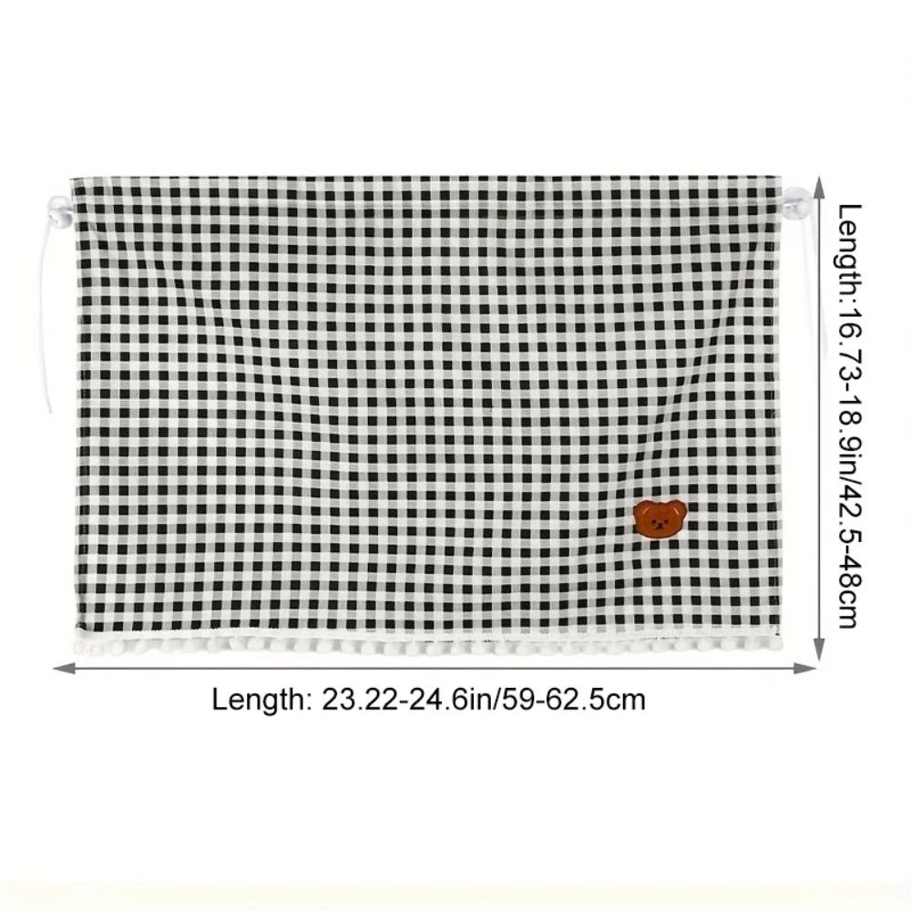 Universal Car Window Curtains Cartoon Bear Sun Shade Rear Side Window Visor Easy Install Heat Blocker Privacy Screen Interior