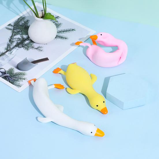 Sand Filled Duck Shape Kneading Squeeze Decompression Toys Animal Ornaments for Gifts